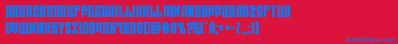 Eastwestexpand Font – Blue Fonts on Red Background