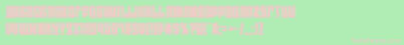 Eastwestexpand Font – Pink Fonts on Green Background