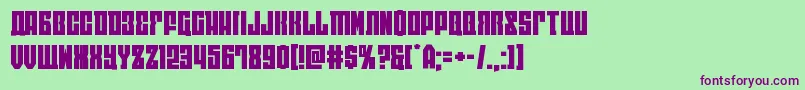 Eastwestexpand Font – Purple Fonts on Green Background