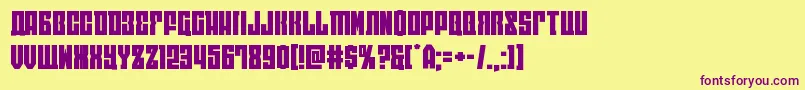 Eastwestexpand Font – Purple Fonts on Yellow Background