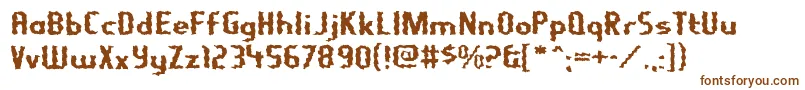 Шрифт Nightporter – коричневые шрифты на белом фоне