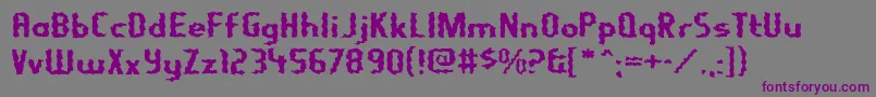 Шрифт Nightporter – фиолетовые шрифты на сером фоне