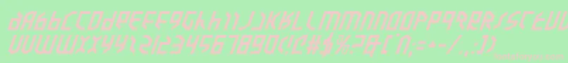 Police Valkyrieei – polices roses sur fond vert