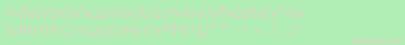 MistralscitcTtLight Font – Pink Fonts on Green Background
