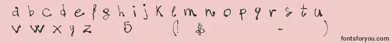 FontsLabdotcom5$Matter-fontti – mustat fontit vaaleanpunaisella taustalla