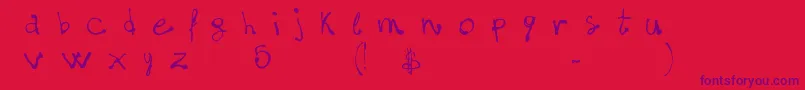 fuente FontsLabdotcom5$Matter – Fuentes Moradas Sobre Fondo Rojo