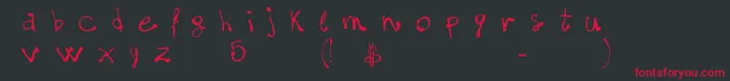 fuente FontsLabdotcom5$Matter – Fuentes Rojas Sobre Fondo Negro
