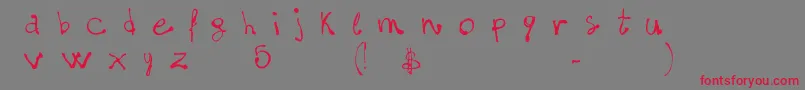 FontsLabdotcom5$Matter Font – Red Fonts on Gray Background