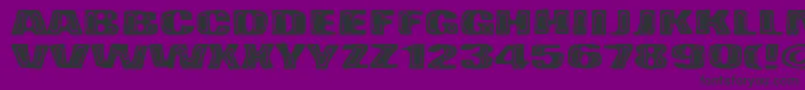 BadPizza Font – Black Fonts on Purple Background