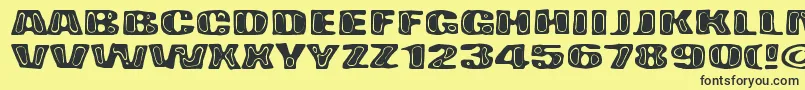 BadPizza Font – Black Fonts on Yellow Background