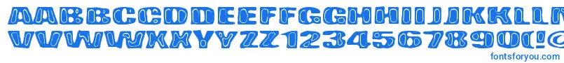 BadPizza Font – Blue Fonts on White Background