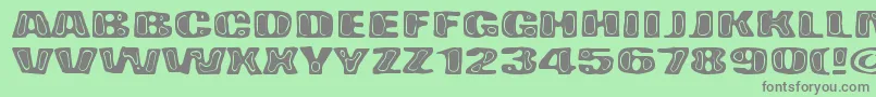 BadPizza Font – Gray Fonts on Green Background