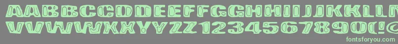 BadPizza Font – Green Fonts on Gray Background
