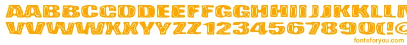 BadPizza Font – Orange Fonts on White Background