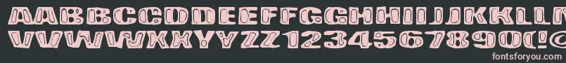 BadPizza Font – Pink Fonts on Black Background