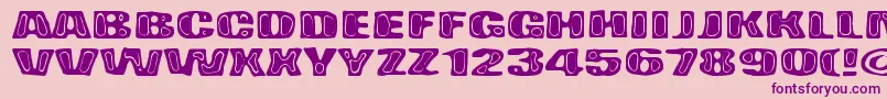 BadPizza Font – Purple Fonts on Pink Background