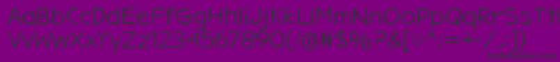 Fonte GargleExRg – fontes pretas em um fundo violeta