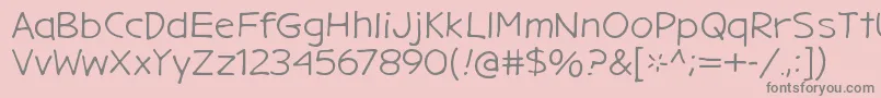 GargleExRg Font – Gray Fonts on Pink Background