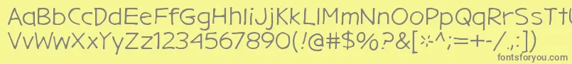 More about GargleExRg Font GargleExRg Font – Gray Fonts on Yellow Background