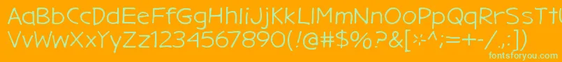 GargleExRg Font – Green Fonts on Orange Background