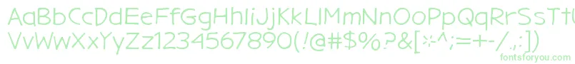 GargleExRg Font – Green Fonts on White Background