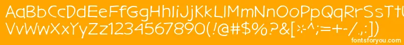 GargleExRg Font – White Fonts on Orange Background
