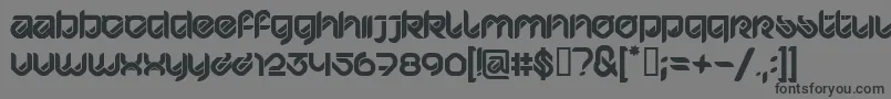 HypdBdBardustRemix3 Font – Black Fonts on Gray Background