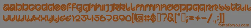 HypdBdBardustRemix3 Font – Brown Fonts on Gray Background