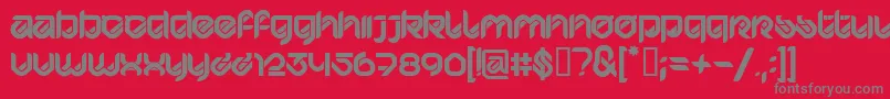 HypdBdBardustRemix3 Font – Gray Fonts on Red Background