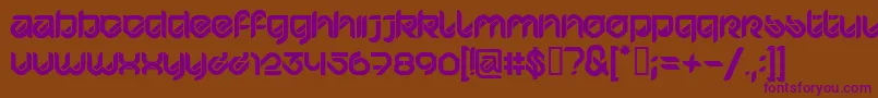 HypdBdBardustRemix3 Font – Purple Fonts on Brown Background