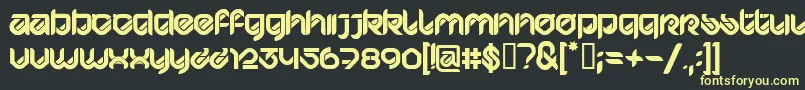 HypdBdBardustRemix3 Font – Yellow Fonts on Black Background
