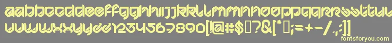 HypdBdBardustRemix3 Font – Yellow Fonts on Gray Background