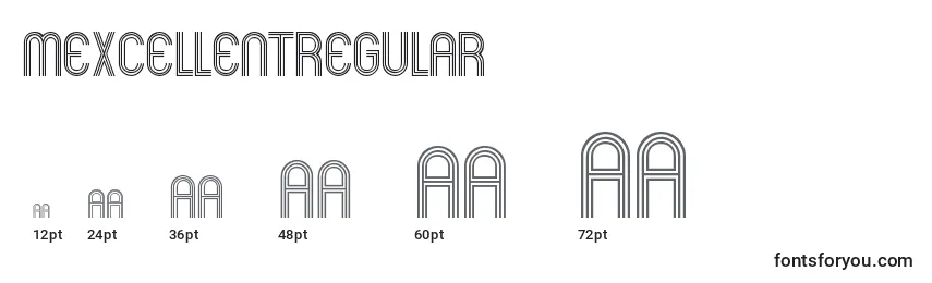 MexcellentRegular Font Sizes