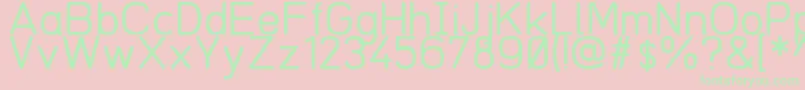 Redring1969V03 Font – Green Fonts on Pink Background