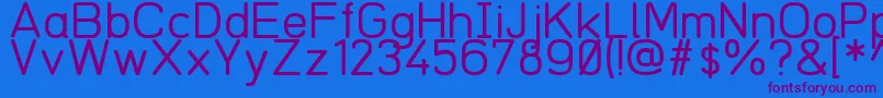 Redring1969V03 Font – Purple Fonts on Blue Background