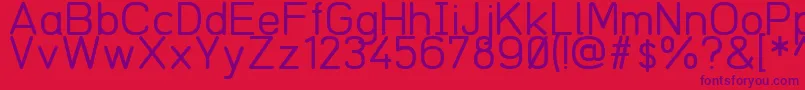 Redring1969V03 Font – Purple Fonts on Red Background