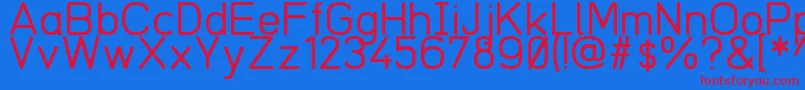 Redring1969V03 Font – Red Fonts on Blue Background