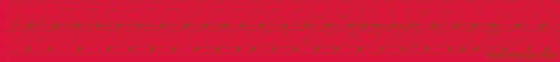 Fonte ABremenlcmotl3Dsh – fontes marrons em um fundo vermelho