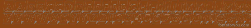 Więcej informacji o czcionce ABremenlcmotl3Dsh Czcionka ABremenlcmotl3Dsh – szare czcionki na brązowym tle