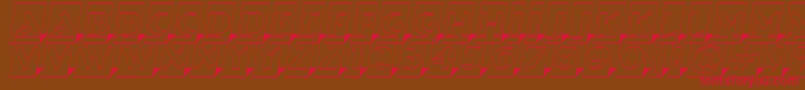 ABremenlcmotl3Dsh Font – Red Fonts on Brown Background