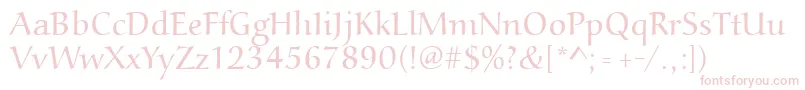 Aucoinlight Font – Pink Fonts on White Background