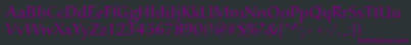 Aucoinlight Font – Purple Fonts on Black Background
