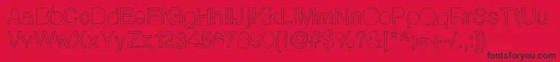 Helveticamazing Font – Black Fonts on Red Background