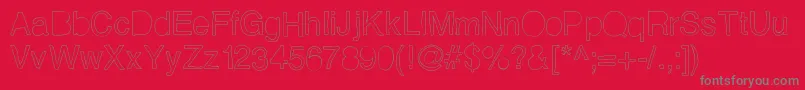 Helveticamazing Font – Gray Fonts on Red Background