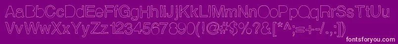 Helveticamazing Font – Pink Fonts on Purple Background