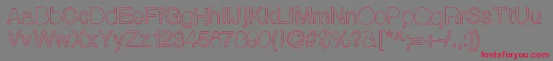 Helveticamazing Font – Red Fonts on Gray Background