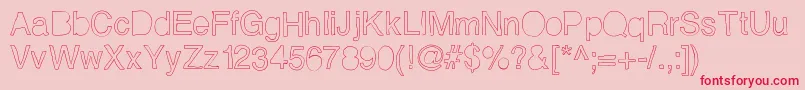 Helveticamazing-Schriftart – Rote Schriften auf rosa Hintergrund