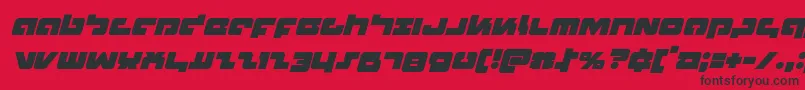 Boomstickital Font – Black Fonts on Red Background