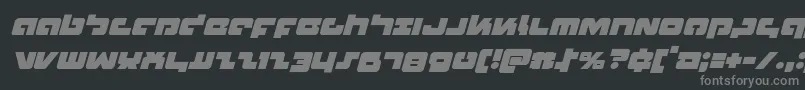 Boomstickital Font – Gray Fonts on Black Background