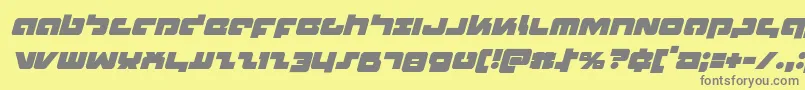 Boomstickital Font – Gray Fonts on Yellow Background